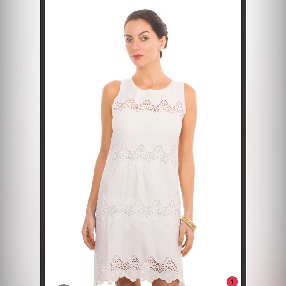Gretchen Scott Cotton Dress - The Wave - White